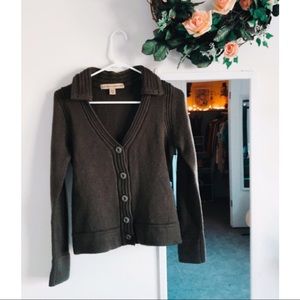 Olive Green Sweater Cardigan 🌻